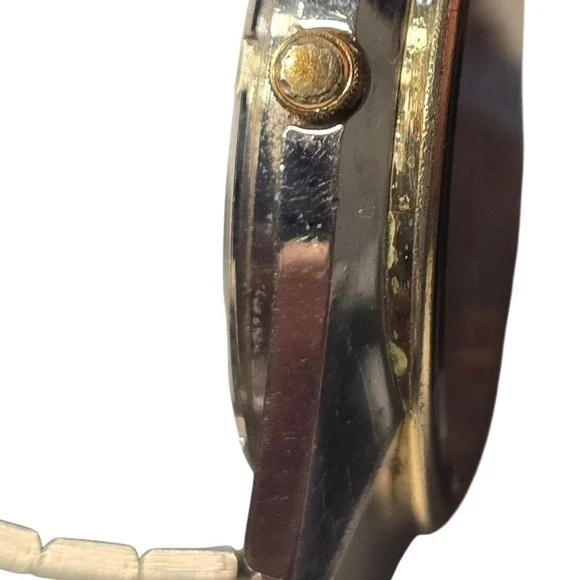 Vintage Seiko Quartz Two-Tone Watch Old‎ Money Classic Minimal Day Date Timeless - Picture 8 of 15